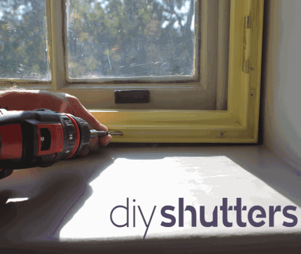 Installing DIY bathroom shutters
